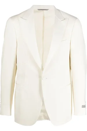 CANALI Single-breasted wool blazer