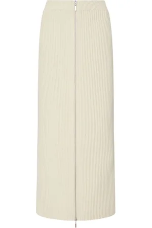 ROSETTA GETTY Wool-cashmere skirt