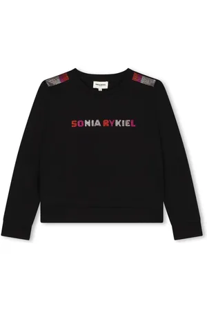 Sonia Rykiel Enfant Rhinestone-logo jersey sweatshirt