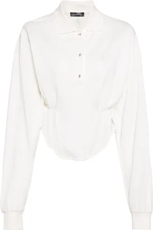 MUGLER Corseted polo shirt