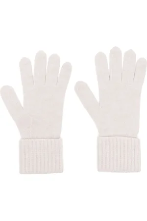 N.PEAL Cashmere ribbed gloves