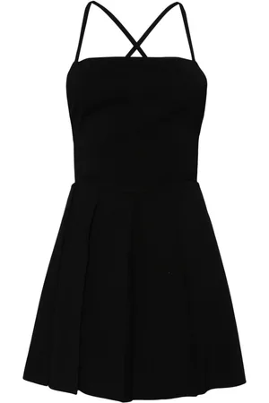 Low Classic Criss-cross strap mini dress