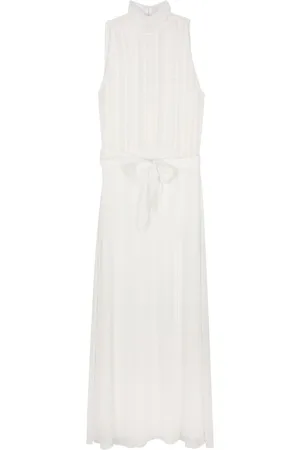 FORTE FORTE Pleat-detail sleeveless maxi dress