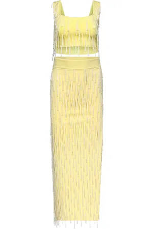 GALVAN Depois bead-embellished maxi skirt