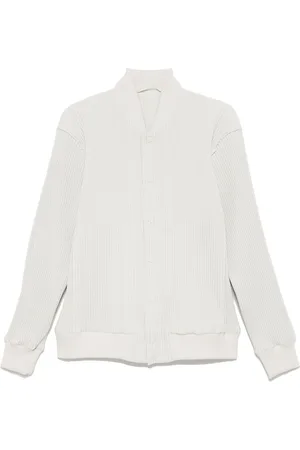Issey Miyake Pleated bomber jacket