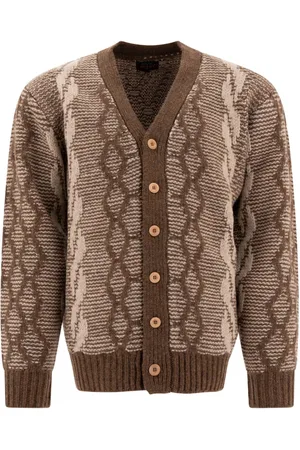 Beams Jacquard cardigan