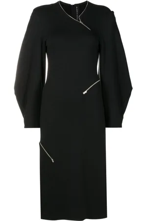 Gloria Coelho Zip-detailed midi dress