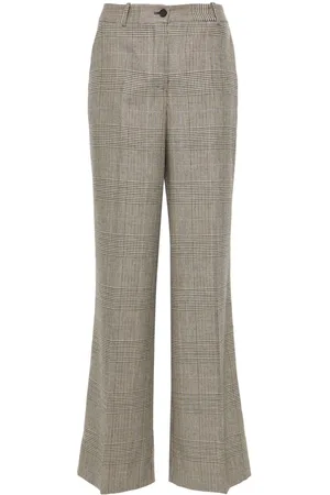 P.A.R.O.S.H. Checked flared trousers