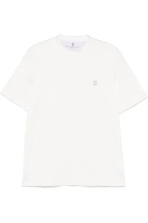 Brunello Cucinelli Logo-embroidered T-shirt