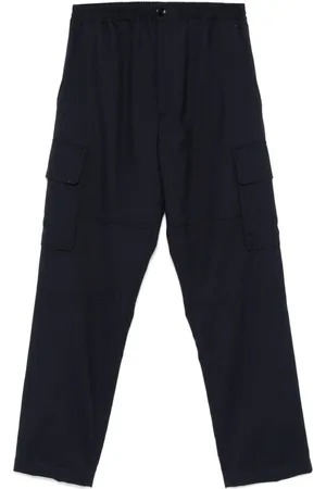 Marni Decorative-stitching virgin-wool cargo pants