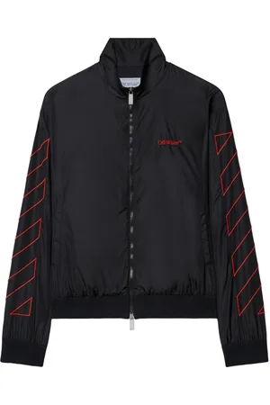 OFF-WHITE Logo-embroidered bomber jacket