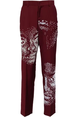 KIDSUPER STUDIOS Embellished-faces trousers