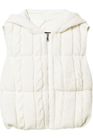 Twin-Set Cable-knit padded gilet