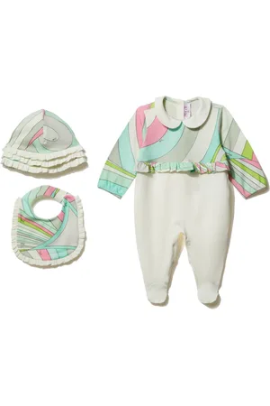 PUCCI Junior Iride-print babygrow set