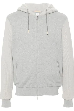 ELEVENTY Panelled-design hoodie