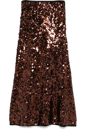 Ganni Sequinned maxi skirt