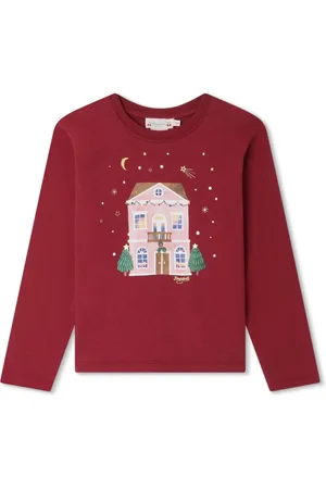 BONPOINT Graphic-print long-sleeve T-shirt