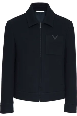 VALENTINO GARAVANI Logo-appliqué wool jacket