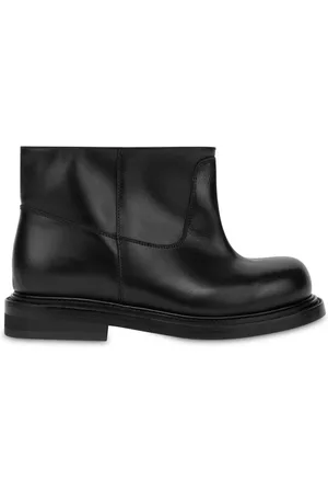 Moschino Slip-on leather ankle boots