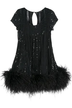 LOULOU Sequin-embellished midi dress