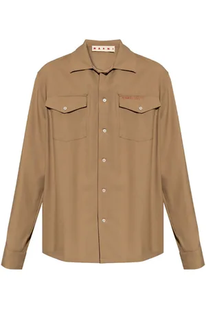 Marni Logo-appliqué shirt
