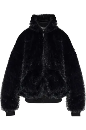 Balenciaga Faux-fur ski jacket