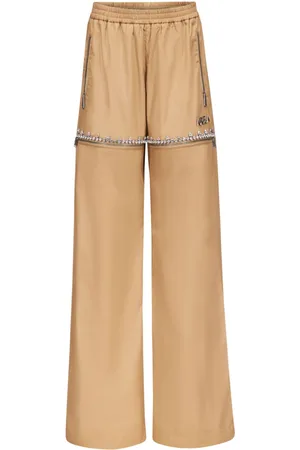 AREA Crystal Slit track pants