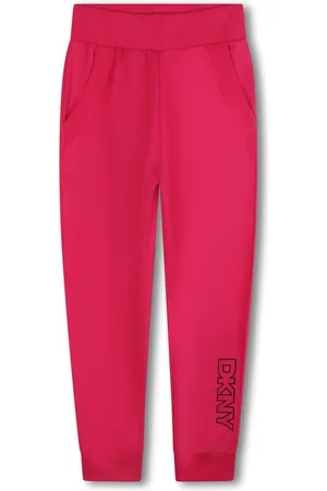 DKNY Logo-embroidered cotton track pants