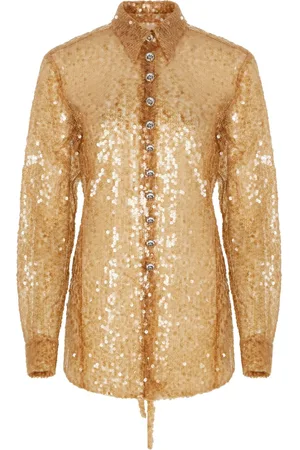 Paco rabanne Sequin-embroidered shirt