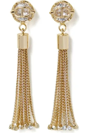 Twin-Set Tassel Oval T earrings