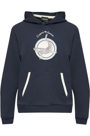 Emporio Armani Logo-patch hoodie