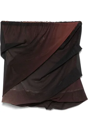The Attico Gradient-effect mini skirt