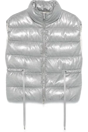 PESERICO SIGN Lamé-effect gilet