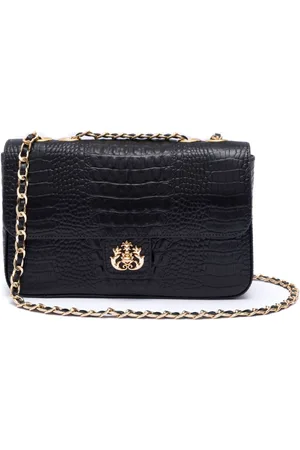Isla Ibiza Anne Jumbo crocodile-effect shoulder bag
