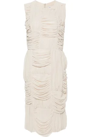 Comme des Garçons Ruched midi dress