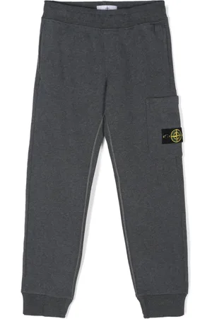 Stone Island Compass badge cotton track pants