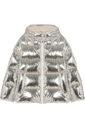 YVES SALOMON Metallic-finish coat