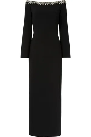 Jenny Packham Lima crystal-embellished midi dress