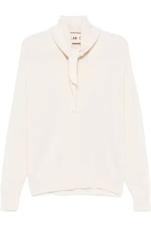 Plan C Shawl-embellished sweater