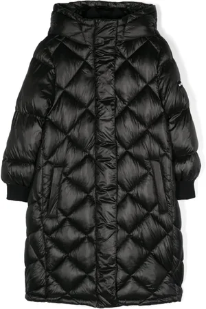 MONNALISA Logo-lettering padded coat
