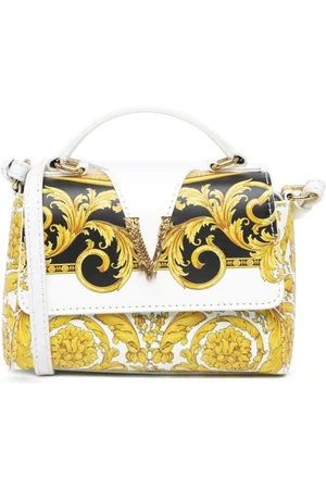VERSACE 2010-2023 Leather Baroque Virtus satchel