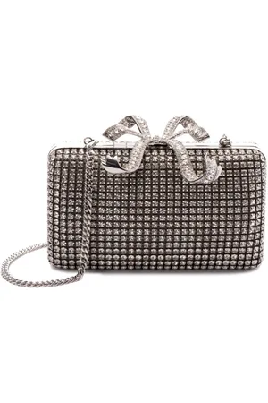 Self-Portrait Crystal clutch bag
