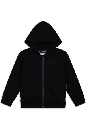 VERSACE Baroque-print long sleeve hoodie