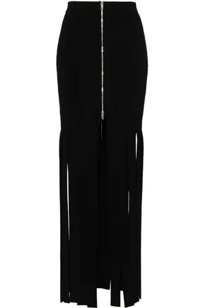 Nanushka Fringed midi skirt