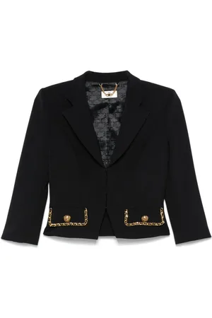 Elisabetta Franchi Chain-trim cropped jacket
