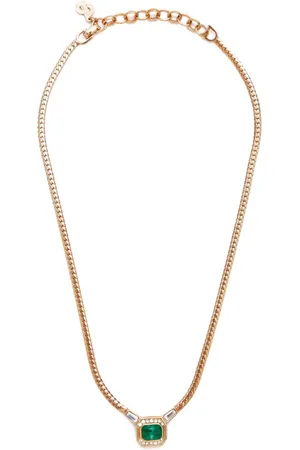 Dior Rhinestone-embellished chain necklace