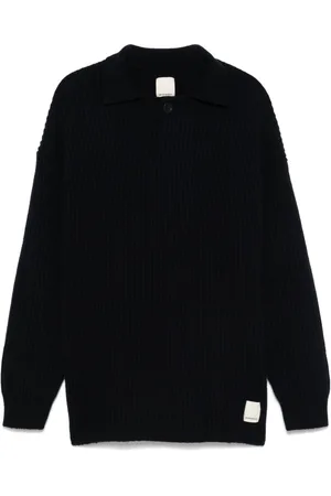 Emporio Armani Ribbed-knit polo shirt