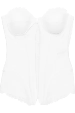 GIUSEPPE DI MORABITO Floral-lace bustier top