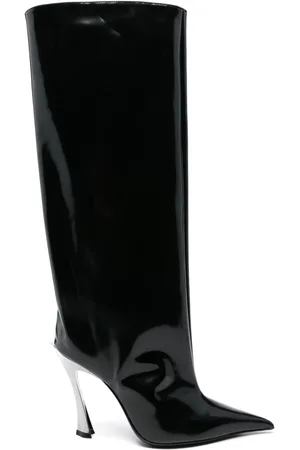 MUGLER 110mm patent leather boots