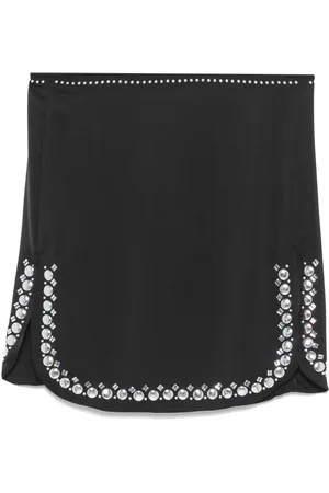 Paco rabanne Studded-hem mini skirt